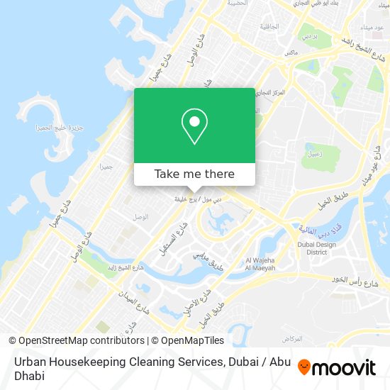Urban Housekeeping Cleaning Services map