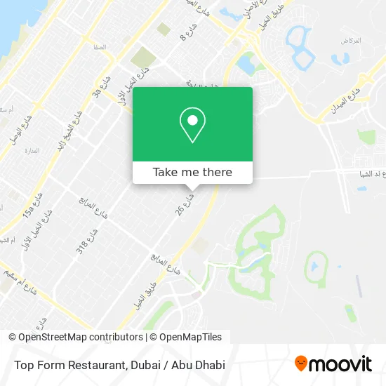 Top Form Restaurant map