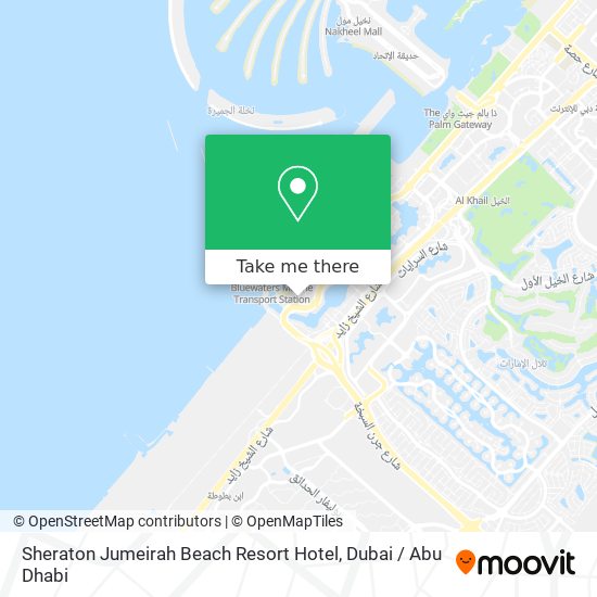 Sheraton Jumeirah Beach Resort Hotel map