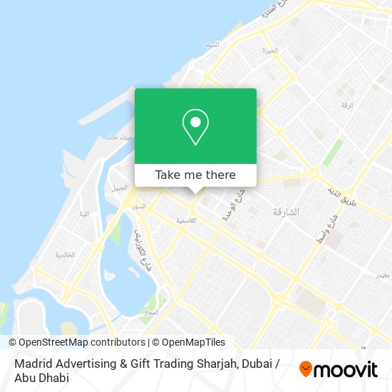Madrid Advertising & Gift Trading Sharjah map
