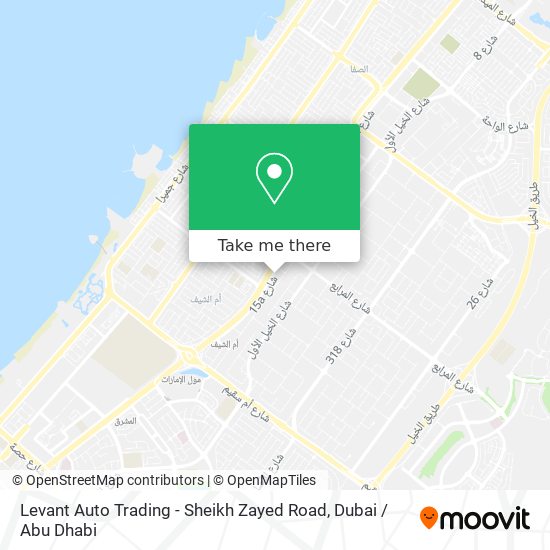 Levant Auto Trading - Sheikh Zayed Road map