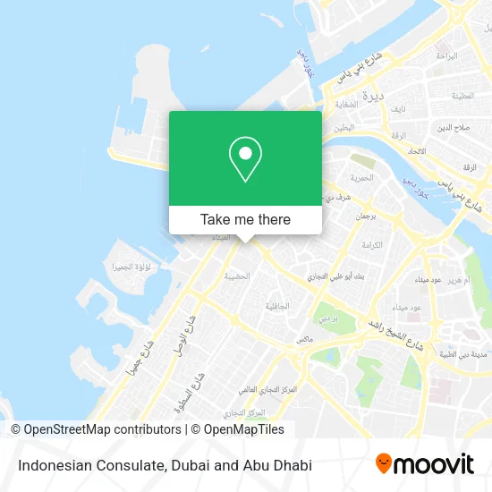 Indonesian Consulate map
