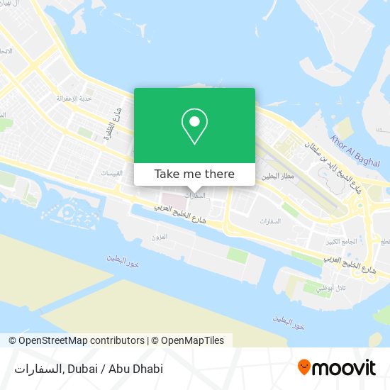 السفارات map