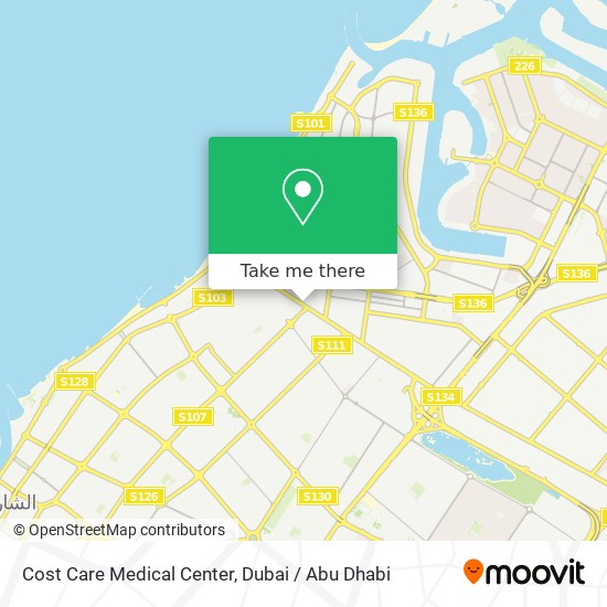Cost Care Medical Center map