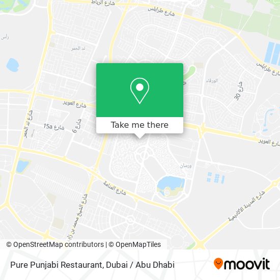 Pure Punjabi Restaurant map