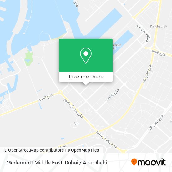 Mcdermott Middle East map