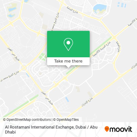 Al Rostamani International Exchange map