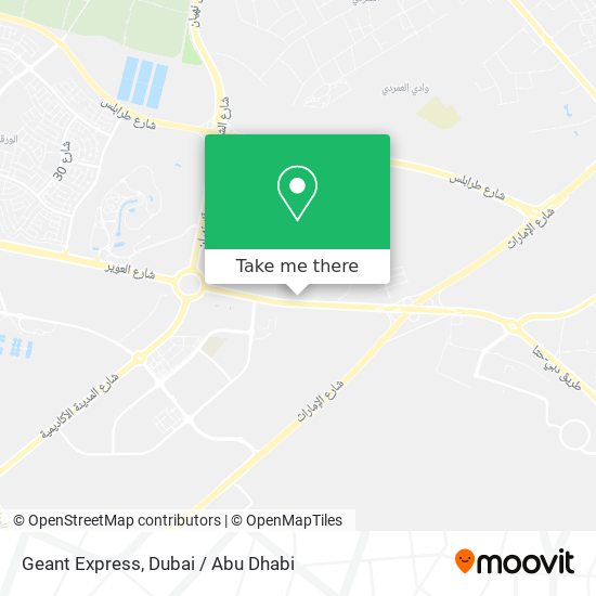 Geant Express map