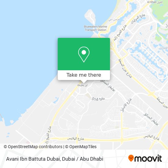 Avani Ibn Battuta Dubai map