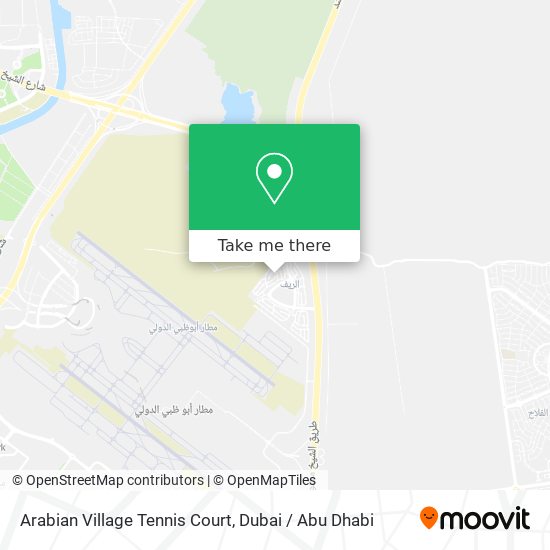 Arabian Village Tennis Court map