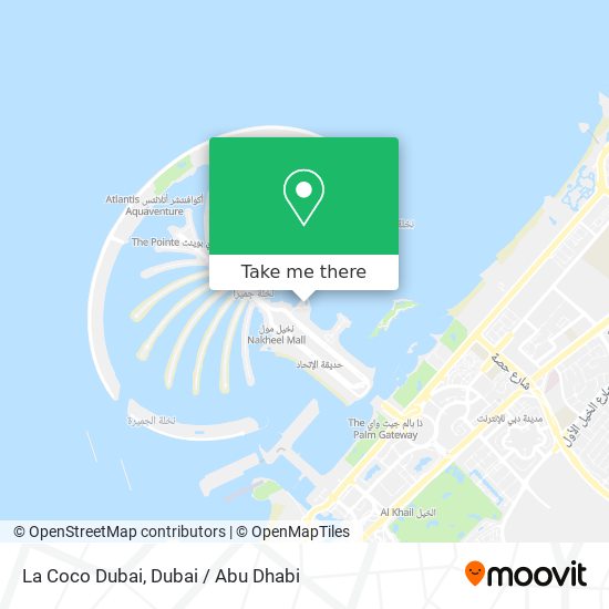 La Coco Dubai map