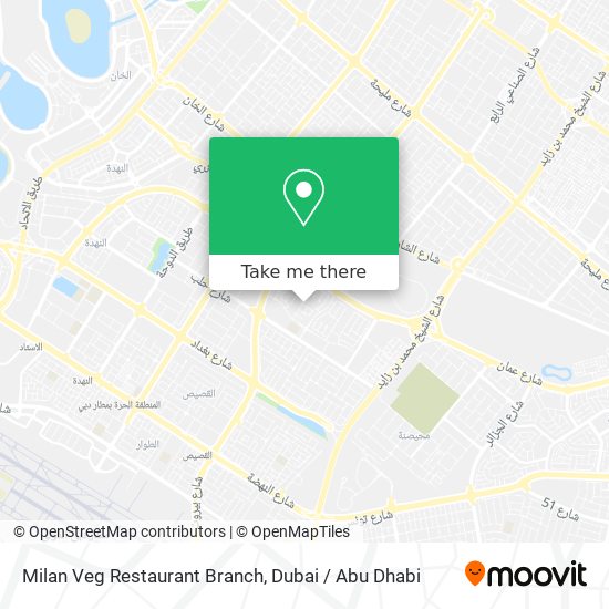 Milan Veg Restaurant Branch map