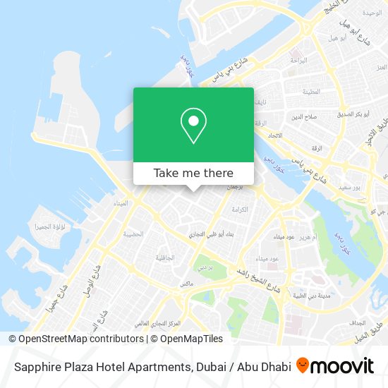 Sapphire Plaza Hotel Apartments map