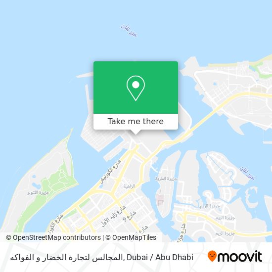 المجالس لتجارة الخضار و الفواكه map