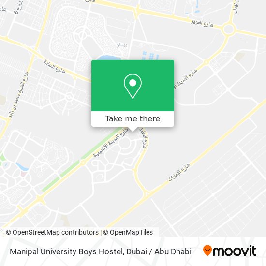 Manipal University Boys Hostel map