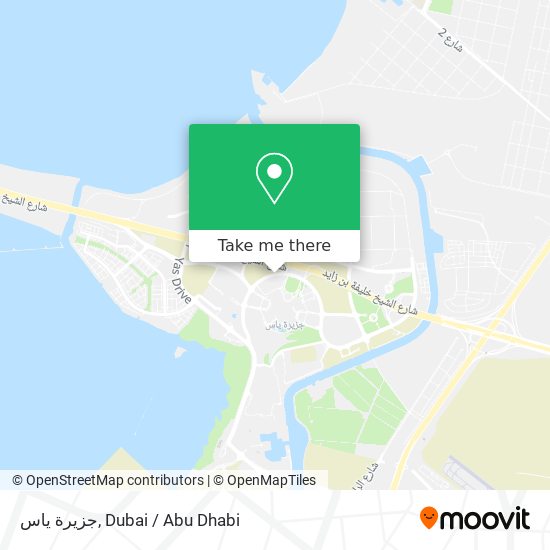 جزيرة ياس map