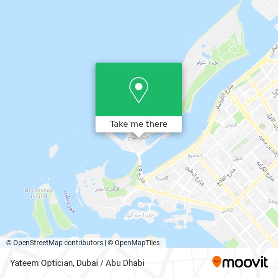 Yateem Optician map