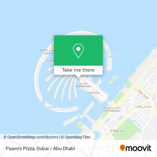 Paavo's Pizza map