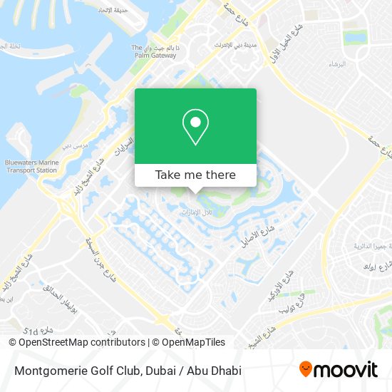 Montgomerie Golf Club map