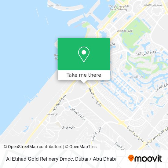 Al Etihad Gold Refinery Dmcc map