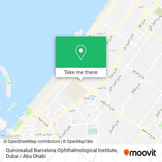Quironsalud Barcelona Ophthalmological Institute map