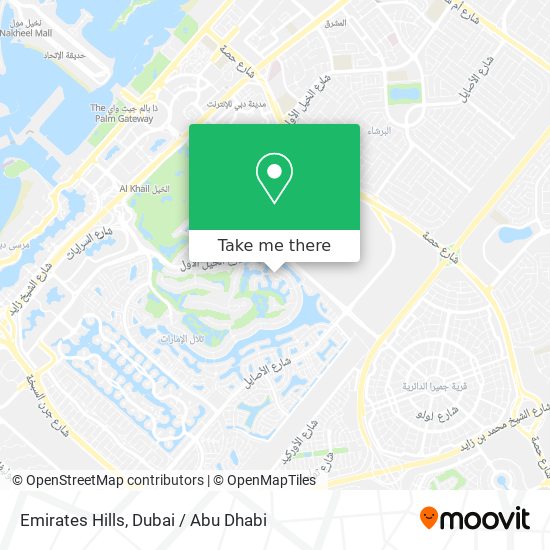 Emirates Hills map