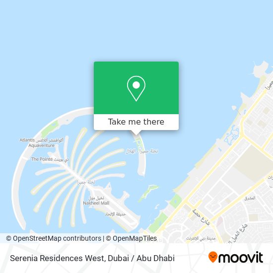 Serenia Residences West map