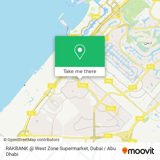 RAKBANK @ West Zone Supermarket map