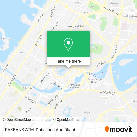 RAKBANK ATM map