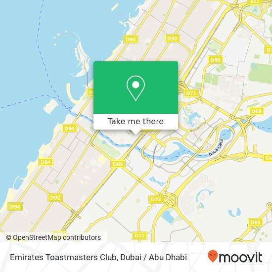 Emirates Toastmasters Club map