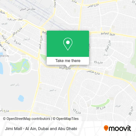 Jimi Mall - Al Ain map
