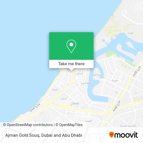 Ajman Gold Souq map