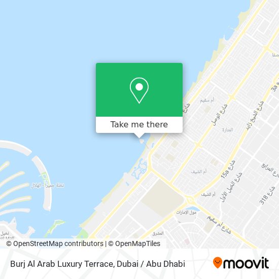 Burj Al Arab Luxury Terrace map