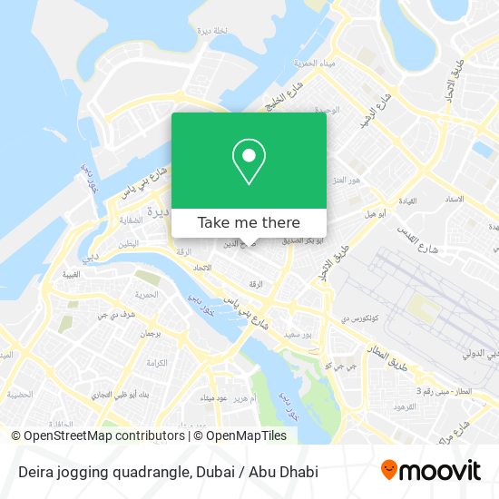 Deira jogging quadrangle map