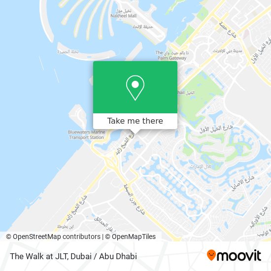 The Walk at JLT map