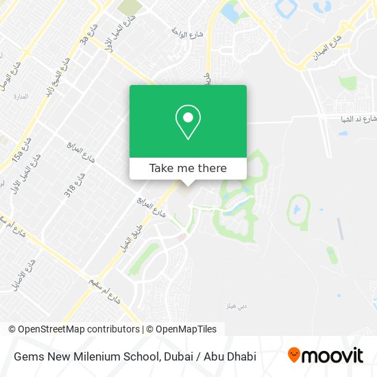 Gems New Milenium School map