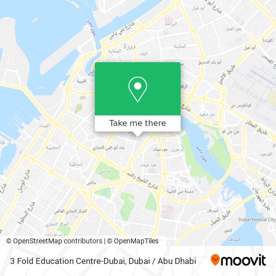 3 Fold Education Centre-Dubai map