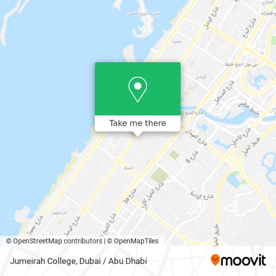 Jumeirah College map
