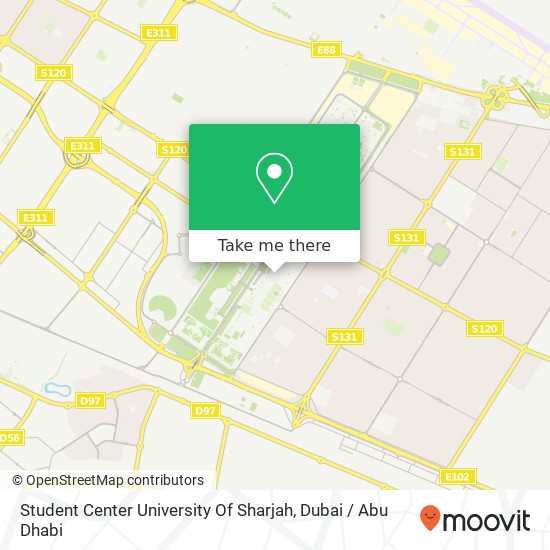 Student Center University Of Sharjah map