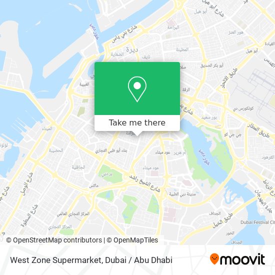 West Zone Supermarket map