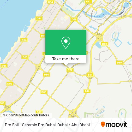 Pro Foil - Ceramic Pro Dubai map
