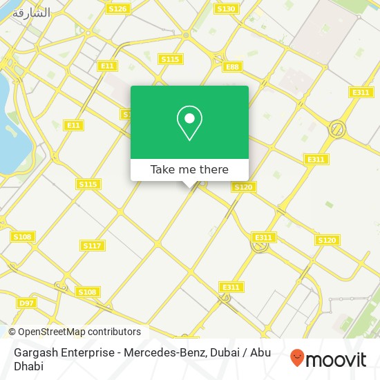 Gargash Enterprise - Mercedes-Benz map