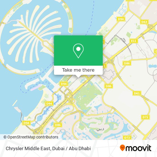 Chrysler Middle East map