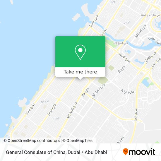 General Consulate of China map