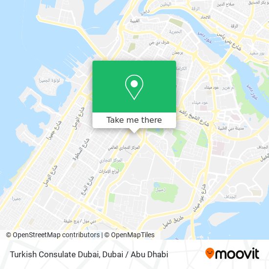 Turkish Consulate Dubai map