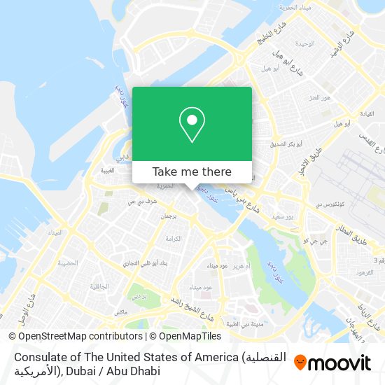 Consulate of The United States of America (القنصلية الأمريكية) map