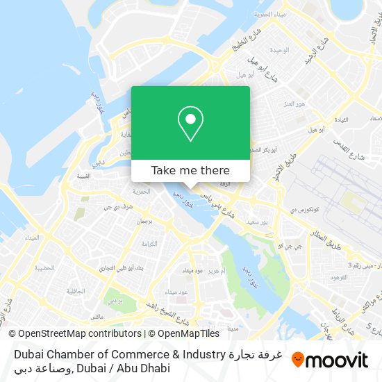 Dubai Chamber of Commerce & Industry غرفة تجارة وصناعة دبي map