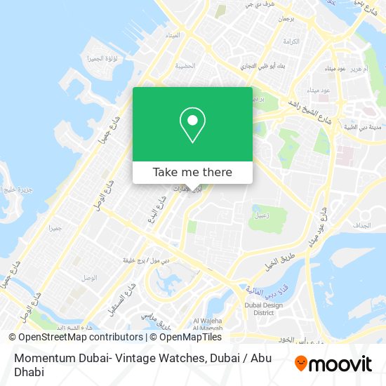 Momentum Dubai- Vintage Watches map