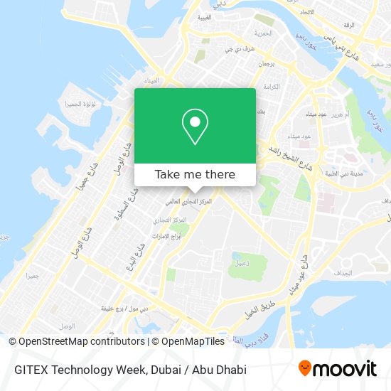 GITEX Technology Week map