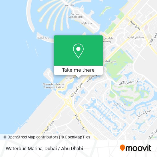 Waterbus Marina map